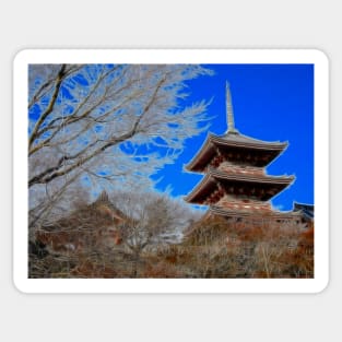 Kiyomizu temple, Kioto, Japan Sticker